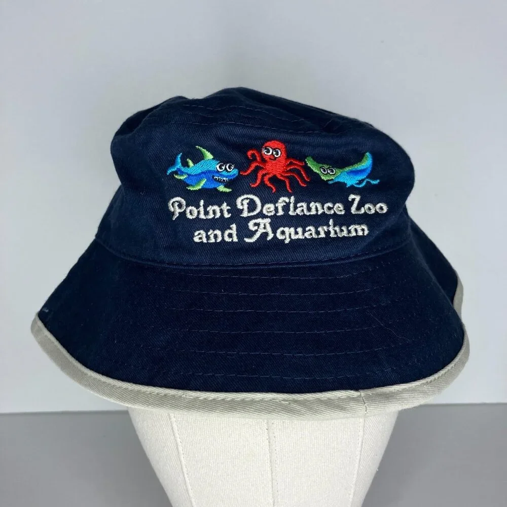 Point Defiance Zoo and Aquarium Tacoma Washington Kids Toddler Bucket Hat Cap